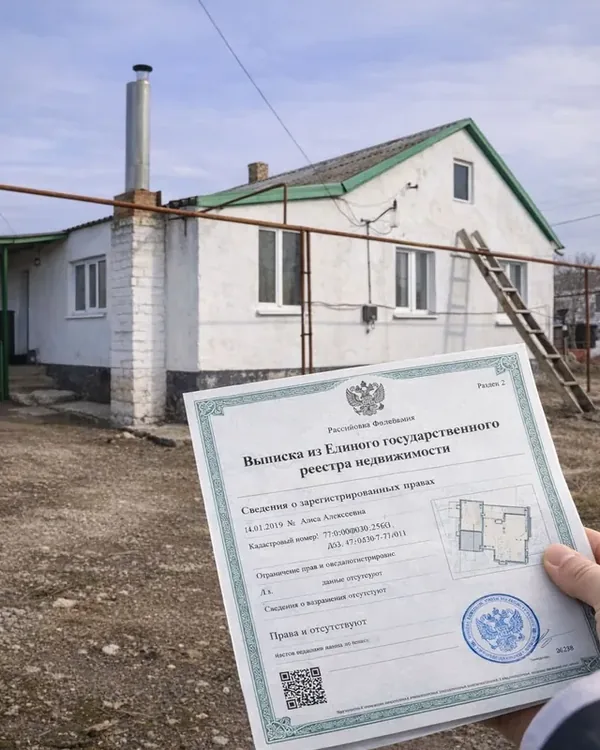 Выписка из ЕГРН на дом по иску о разделе имущества супругов, Краснодар
